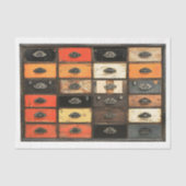 Gerijpt Geschilderd Lade Houten Paneel AT5 Decoupa Tissuepapier (Voorkant)