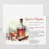 Gerijpt tot in de perfectie – verjaardagswhisky kaart (Voorkant / Achterkant)