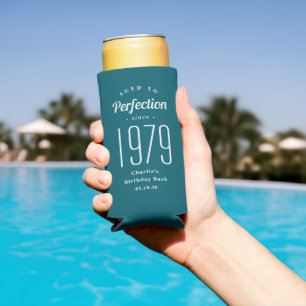 Gerijpt tot perfectie aangepaste verjaardagsfeestj seltzer blikjeskoeler