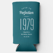 Gerijpt tot perfectie aangepaste verjaardagsfeestj seltzer blikjeskoeler (Voorkant)