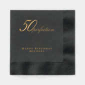 Gerijpt tot Perfectie Cocktail 50ste Verjaardagsfe Folie Servetten (Voorkant)