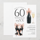 Gerijpt tot perfectie Glam 60ste verjaardag van ch Kaart (Voorkant / Achterkant)