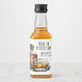 Gerijpt tot perfectie Whiskey Mannen verjaardag fe Likeurfles Etiket (Voorkant)