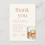 Gerijpt tot Perfectie Whiskey Verjaardag Bedankkaart (Voorkant)