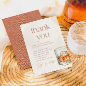 Gerijpt tot Perfectie Whiskey Verjaardag Bedankkaart