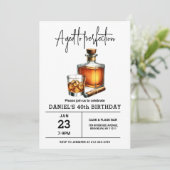Gerijpt tot Perfectie Whisky Sigaar 40e verjaardag Kaart (Staand voorkant)
