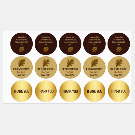 Gerijpt tot perfectie | Whisky-viering Labels (Vel)