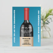 Gerijpt tot perfectie  wijn | Birthday Kaart (Staand voorkant)