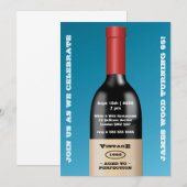 Gerijpt tot perfectie  wijn | Birthday Kaart (Voorkant / Achterkant)