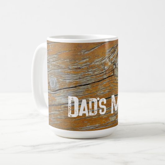 Gerijpte houtnerf plank koffiemok (Voorkant links)