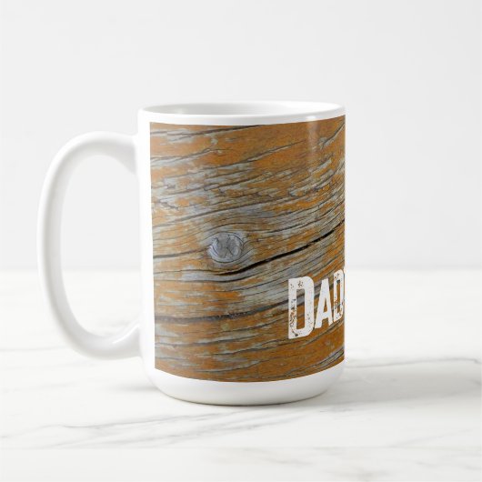 Gerijpte houtnerf plank koffiemok (Links)