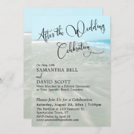 Gerimpeld Zand Aqua Water Na Strandreceptie Evenem Kaart