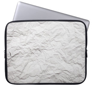 Gerimpelde papiertextuur, gedetailleerde achtergro laptop sleeve