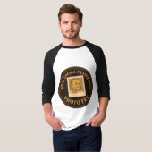 Gerimpelde Raglan T-shirt (Voorkant volledig)