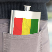 Gerimpelde Vlag Rastafarian Heupfles (Voorbeeld)