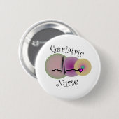 Geripediatrische verpleegkundigen Giften Ronde Button 5,7 Cm (Voorkant /achterkant)