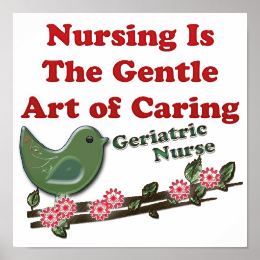 Geripediatrische verpleegster poster (Voorkant)