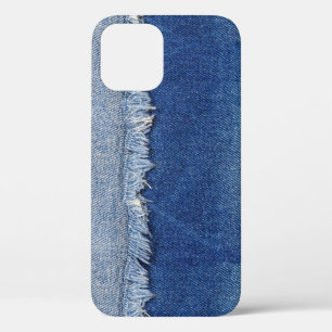 Geripte denim jeans stof achtergrond Case-Mate iPhone case