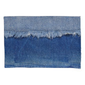Geripte denim jeans stof achtergrond kussensloop (Voorkant)