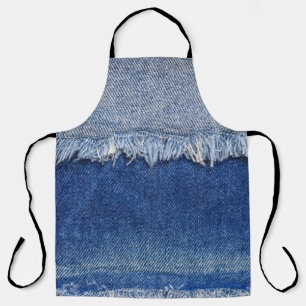 Geripte denim jeans stof achtergrond schort