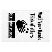 Germ Awareness 4"x6" Photo Magnet Magneet (Horizontaal)