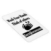 Germ Awareness 4"x6" Photo Magnet Magneet (Rechterzijde)