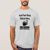 Germ Awareness Mannen Basic T-Shirt (Voorkant)