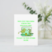 GERM BIOLOGY ONDERZOEK JOKE BRIEFKAART (Staand voorkant)