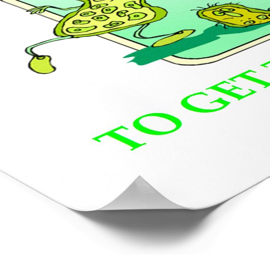 GERM BIOLOGY ONDERZOEK JOKE POSTER (Hoek)