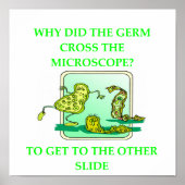 GERM BIOLOGY ONDERZOEK JOKE POSTER (Voorkant)