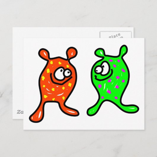 Germ Buddies Briefkaart (Voorkant / Achterkant)
