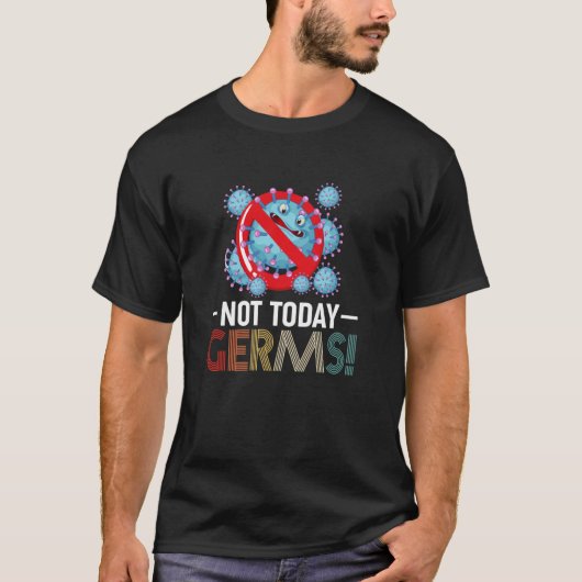 Germafobicus Niet Vandaag Kiemen T-shirt (Voorkant)