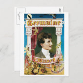 Germaine de Tovenaar ~ Magische  Magische Akte Briefkaart (Voorkant / Achterkant)