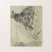 Germaine Hoplanné Writing Monet Fine Art Legpuzzel (Verticaal)