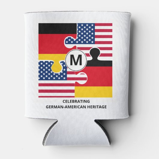 GERMAN AMERICAN Monogram Blikjeskoeler (Voorkant)