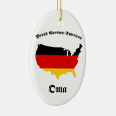German American Oma - Granny - Grandmoeder Keramisch Ornament (Rechts)