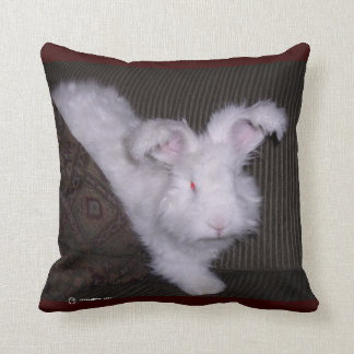 GERMAN ANGORA BUNNIE PILLOW KUSSEN