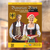 German Bavarian Restaurants Food Lovers Raamsticker (Vel 2)