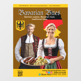 German Bavarian Restaurants Food Lovers Raamsticker