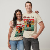 German Beer Festival Skeleton Couple Halloween T-shirt (Unisex)