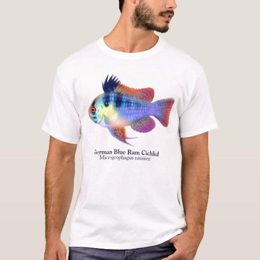 German Blue Ram Cichlid T-Shirt (Voorkant)