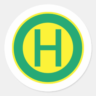 German Bus and Tram Stop sign Haltestelle Ronde Sticker