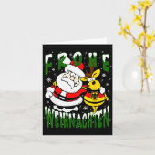 German Christmas Germany Frohe Weihnachten Frohlic Kaart (Gele Bloem)