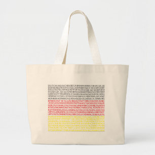 German Cities Flag Bag Grote Tote Bag