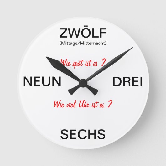 GERMAN CLOCK - ZAGOOOO RONDE KLOK (Voorkant)