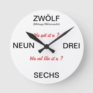 GERMAN CLOCK - ZAGOOOO RONDE KLOK