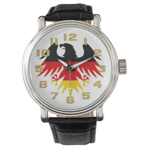 German Eagle Crest Horloge