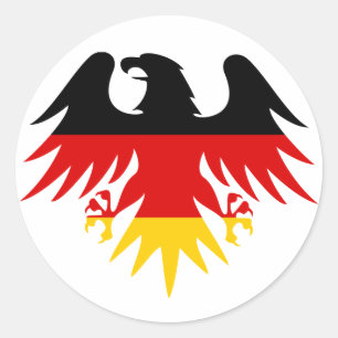 German Eagle Crest Ronde Sticker