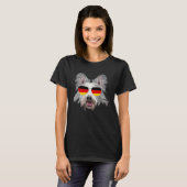German Flag Berger Picard Dog Germany Pocket T-shirt (Voorkant volledig)