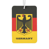 German Flag Car Air Freshener, Duitsland Luchtverfrisser (Achterkant)